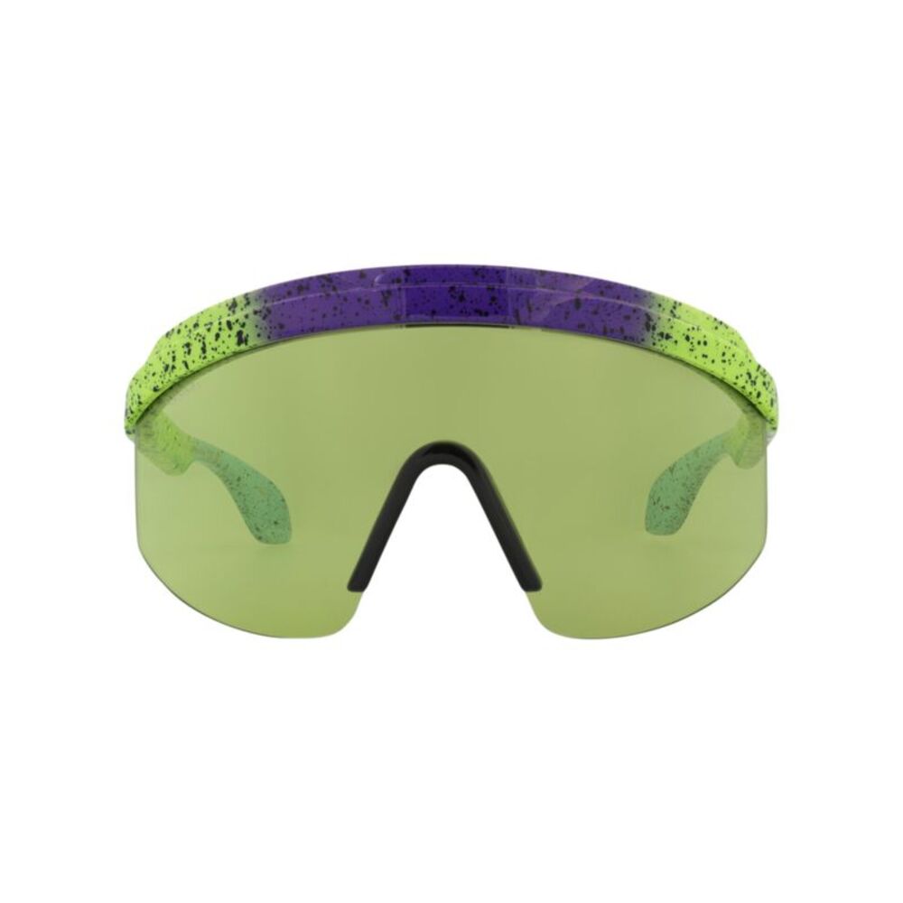 Gucci Shield-Frame Injection Sunglasses Green Womens